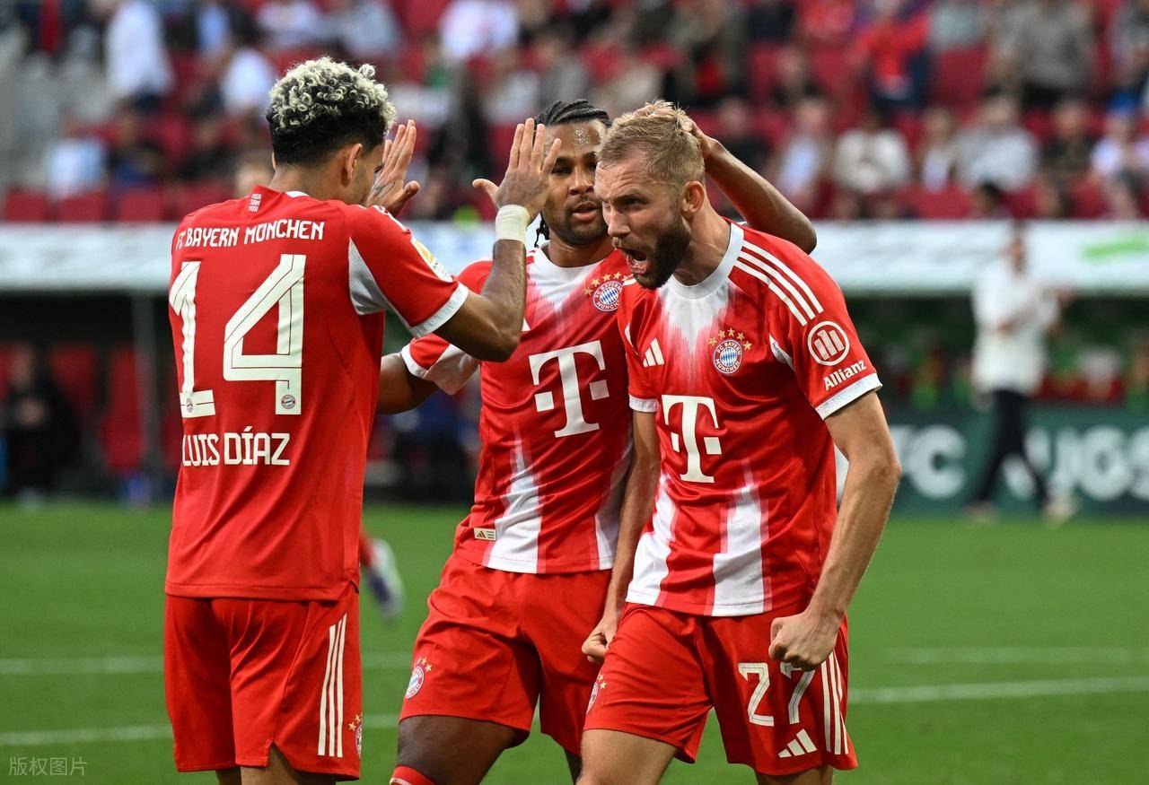 奥格斯堡2-3拜仁,赛后评分:不是凯恩第一,奥格斯堡17号排第一